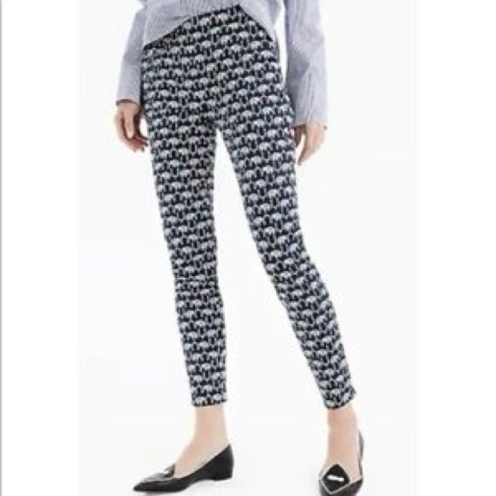 J Crew Margie elephant print pants